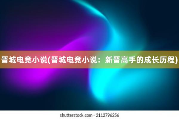 晋城电竞小说(晋城电竞小说：新晋高手的成长历程)