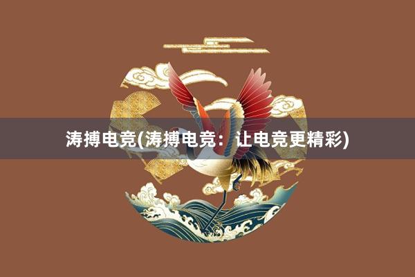 涛搏电竞(涛搏电竞：让电竞更精彩)