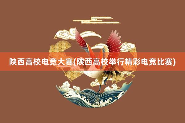 陕西高校电竞大赛(陕西高校举行精彩电竞比赛)