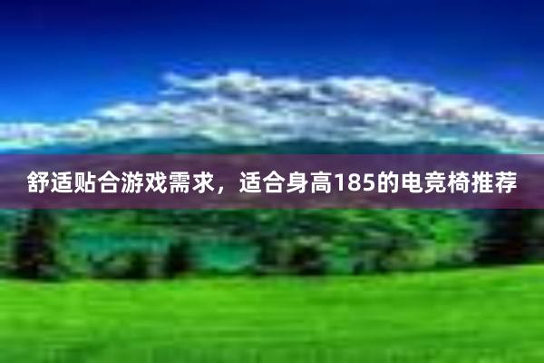 舒适贴合游戏需求，适合身高185的电竞椅推荐