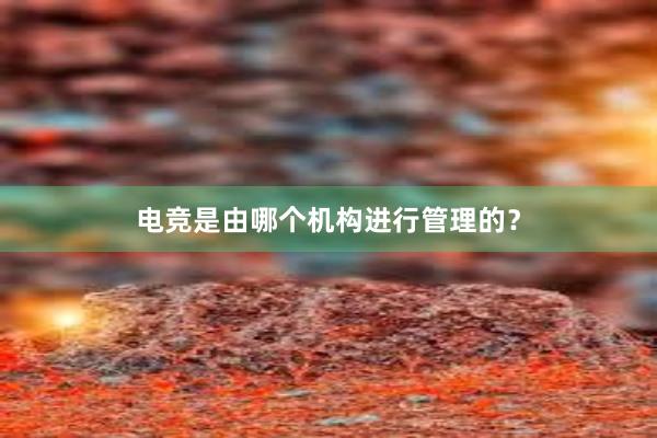 电竞是由哪个机构进行管理的？